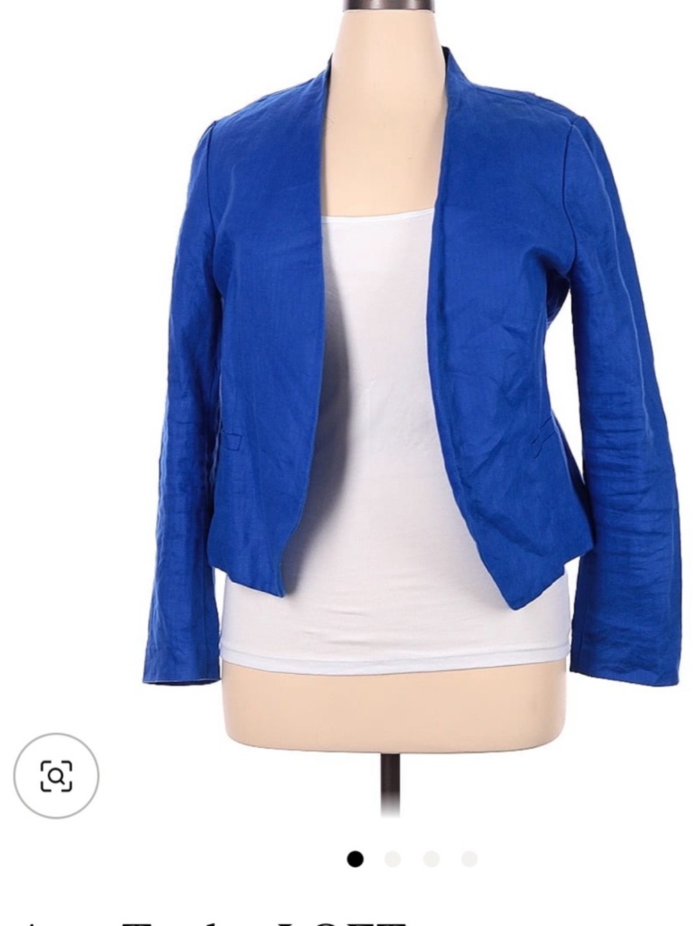 Ann Taylor 100% linen Blue Blazer/Jacket